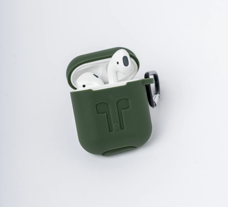 Airpods 1& 2 Silicone Case Dark Green