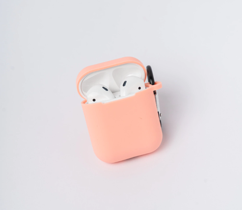 Airpods 1& 2 Silicone Case Peach
