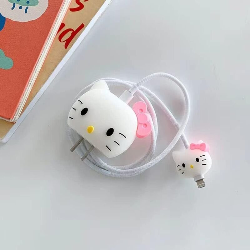 Single 3D Silicone Animated Case For Apple Charger