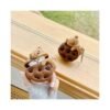 Airpods 1st/2nd Gen Brown-Bear Case with Hook