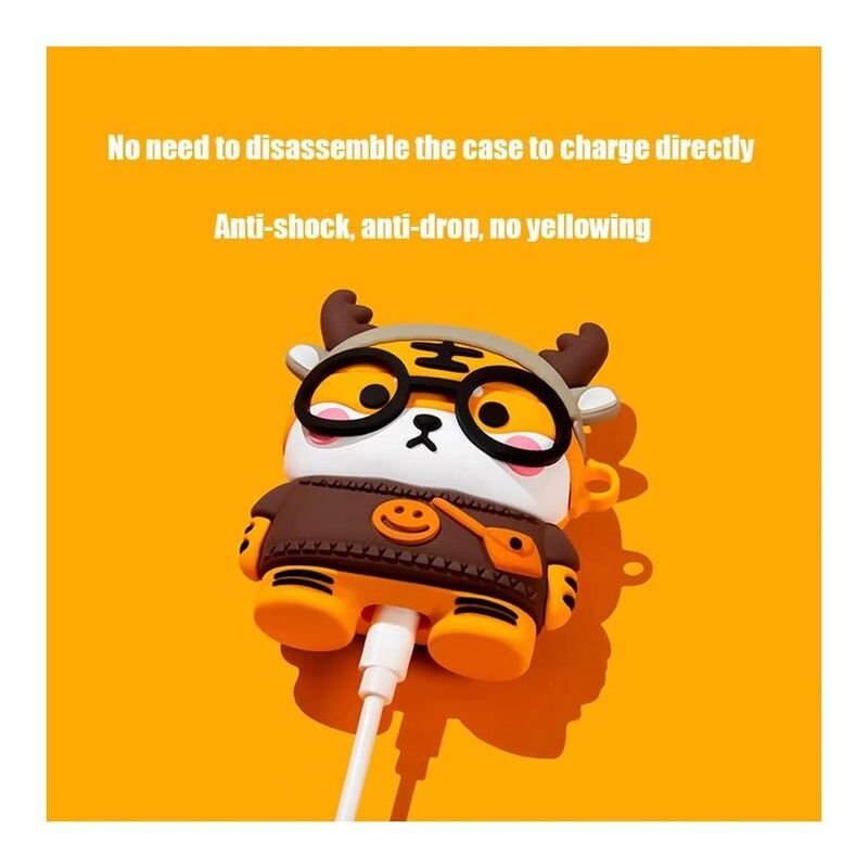 Cute Animated Tiger Case for Airpods 1st / 2nd Gen - Image 6