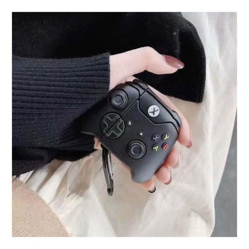 Black Color of in Hand Xbox Controller Case for Airpods 1st/2nd Gen