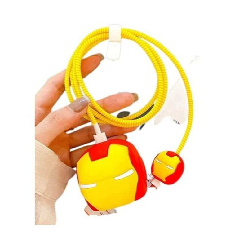 Iron Man Silicone Case for iPhone Charger