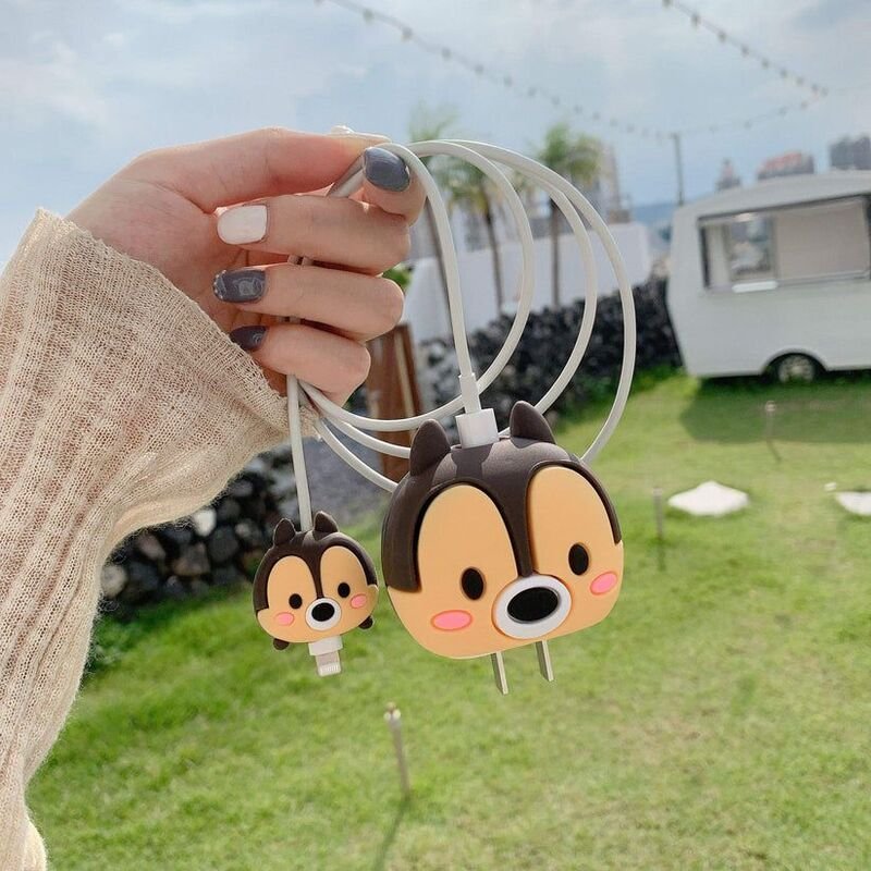 3D Squirrel Case for iPhone Charger 18W-20W