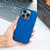 Premium Silicone Cover for Apple iPhone Pro Max Blue